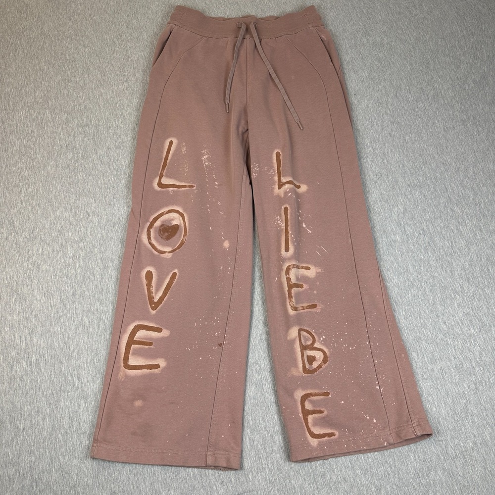 Lululemon Scuba Mid Rise Wide Leg Pants Women's 6 Pink Comfy Sweatpants